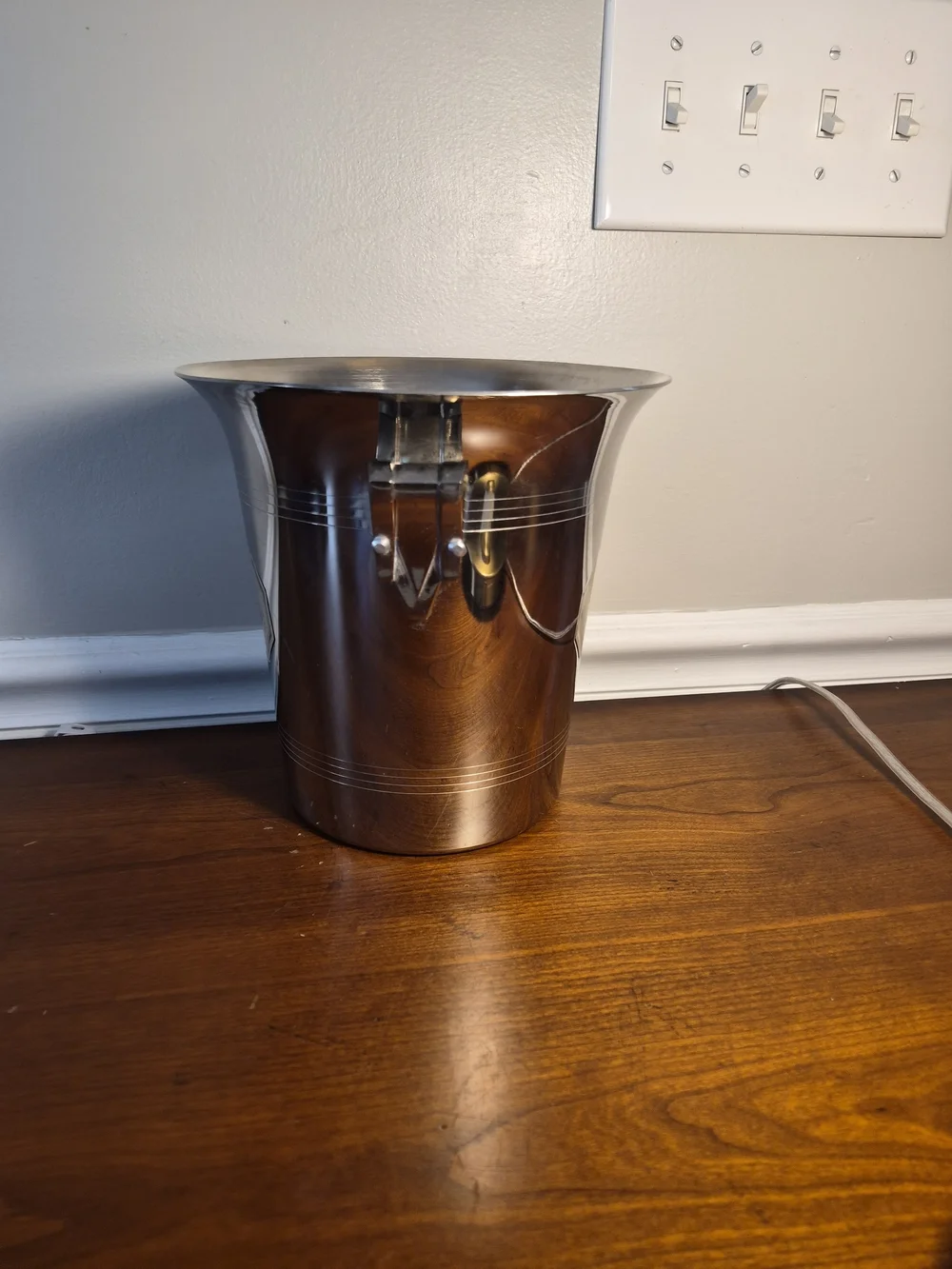 Krug Art Deco Style Champagne Ice Bucket with Side Handles,Argit France